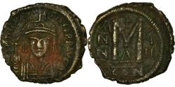 Ancient Coins - Coin, Maurice Tiberius, Follis, 589-590, Constantinople, , Copper