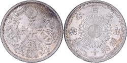 World Coins - Japan, Hirohito, 50 Sen, Showa, Year 12 (1937), Silver,