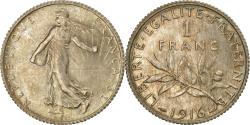 World Coins - Coin, France, Semeuse, Franc, 1916, Paris, , Silver, KM:844.1, Gadoury:467