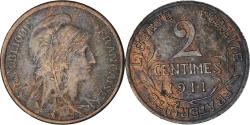 World Coins - Coin, France, Dupuis, 2 Centimes, 1911, Paris, , Bronze, KM:841