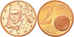 World Coins - France, 2 Euro Cent, 2014, BE, , Copper Plated Steel, KM:1283