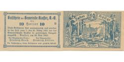 World Coins - Banknote, Austria, Klaffer, 10 Heller, Forêt, 1921 UNC(63), Mehl:FS 450b