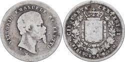 World Coins - Italian States, EMILIA, Vittorio Emanuele II, 50 Centesimi, 1860, Florence