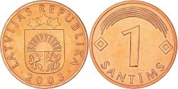 World Coins - Coin, Latvia, Santims, 2003, , Copper Clad Steel, KM:15