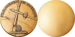 World Coins - France, Medal, Etablissement des Mureaux, Aérospatiale, Sciences &