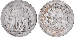World Coins - Coin, France, Union et Force, 5 Francs, AN 8/5, Bayonne, , Silver
