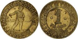 World Coins - France, Chambre de commerce d'Evreux, 1 Franc, 1922, , Brass