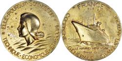 World Coins - France, Medal, Compagnie Générale Transatlantique, France, Shipping, 1962