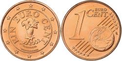 World Coins - Austria, Euro Cent, 2002, Vienna, Copper Plated Steel,