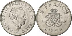World Coins - Monaco, Rainier III, 2 Francs, 1982, Paris, Nickel, , Gadoury:MC151