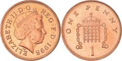 World Coins - Coin, Great Britain, Elizabeth II, Penny, 1998, , Copper Plated Steel