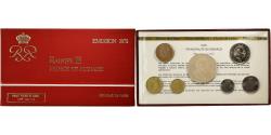 World Coins - Monaco, Rainier III, Coffret 10 c. à 50 frs., 1975, série FDC,