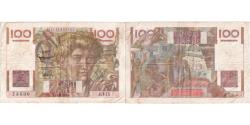 World Coins - France, 100 Francs, Jeune Paysan, 1951-11-02, J.415, VF(30-35)