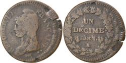 World Coins - Coin, France, Dupré, Decime, AN 7, Paris, Double struck, , Bronze