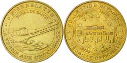 World Coins - France, Token, Touristic token, Pierrelatte - ferme aux crocodiles n°2, 2001