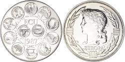 World Coins - France, Medal, Ecu Europa, Marianne, Politics, 1987, Rodier,