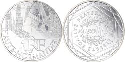 World Coins - France, 10 Euro, Haute Normandie, 2011, Paris, , Silver, KM:1738
