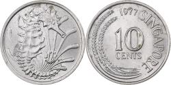 World Coins - Singapore, 10 Cents, 1977, Singapore Mint, Copper-nickel, , KM:3