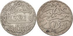 World Coins - Coin, Morocco, 'Abd al-Aziz, 1/10 Rial, Dirham, 1903, bi-England, London