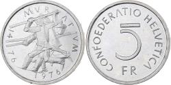World Coins - Switzerland, 5 Francs, Battle of Murten, 1976, Bern, Cupronickel,
