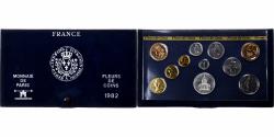World Coins - France, Coffret 1 c. à 100 frs., 1982, MDP, série FDC,