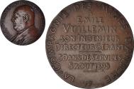 World Coins - France, Medal, Emile Vuillemin, Compagnie des Mines d'Aniche, 1895, Dupuis.D