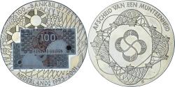 World Coins - Netherlands, Medal, Billets d'Europe - 100 Bankbiljette, History, 2001,