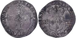 World Coins - France, Henri IV, 1/4 Ecu, 1600, Bayonne, Silver, , Gadoury:597