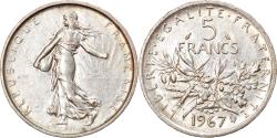 World Coins - Coin, France, Semeuse, 5 Francs, 1967, Paris, , Silver, KM:926