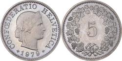 World Coins - Coin, Switzerland, 5 Rappen, 1979, Bern, Proof, , Copper-nickel, KM:26