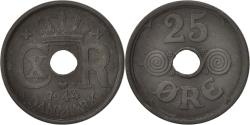 World Coins - Coin, Denmark, Christian X, 25 Öre, 1944, Copenhagen, , Zinc