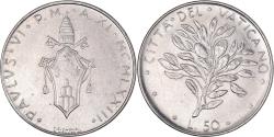 World Coins - Coin, VATICAN CITY, Paul VI, 50 Lire, 1973, , Stainless Steel, KM:121