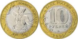 World Coins - Russia, 10 Roubles, 2000, Moscow, Bi-Metallic, , KM:670