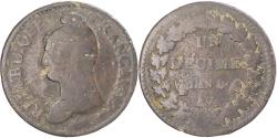 World Coins - Coin, France, Dupré, Decime, AN 8, Metz, , Copper, Gadoury:187a