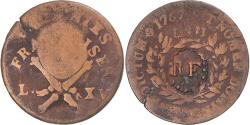World Coins - Coin, Guadeloupe, 1/4 escalin, 1793, Paris, , Bronze, KM:6, Lecompte:4
