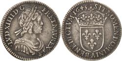 World Coins - Coin, France, Louis XIV, 1/12 Écu à la mèche courte, 1/12 ECU, 10 Sols, 1645