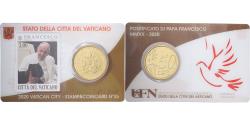 World Coins - Vatican, Pope Francis I, 50 Euro Cent, Stamp & coin card n°35, 2020, Nordic