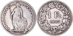 World Coins - Coin, Switzerland, Franc, 1903, Bern, , Silver, KM:24