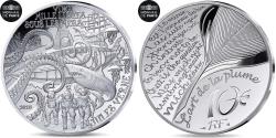 World Coins - France, 10 Euro, L'art de la plume, Jules Verne - Vingt Mille Lieues sous les