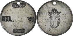 World Coins - Spain, Majorca, Ferdinand VII, 30 Sous, 1808, Holed, Silver, , KM:L7.1
