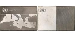 World Coins - France, Medal, United Nations Flags, Malta, Silver,