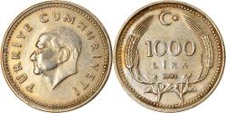 World Coins - Coin, Turkey, 1000 Lira, 1993, , Nickel-brass, KM:997