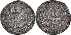 World Coins - France, Charles V, Blanc au K, 1365-1380, Uncertain mint, Billon,