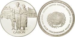 World Coins - France, Medal, Nations du Monde, Gabon, Politics, Society, War,