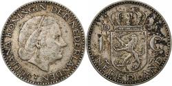 World Coins - Netherlands, Juliana, Gulden, 1954, Utrecht, Silver,