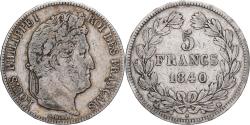 World Coins - Coin, France, Louis-Philippe, 5 Francs, 1840, Rouen, , Silver