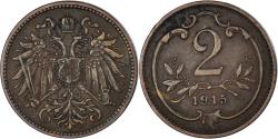World Coins - Coin, Austria, 2 Heller, 1915
