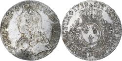 World Coins - France, Louis XV, Ecu aux branches d'olivier, 1739, Nantes, Silver,