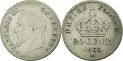 World Coins - Coin, France, Napoleon III, Napoléon III, 20 Centimes, 1866, Strasbourg