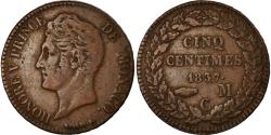 World Coins - Coin, Monaco, Honore V, 5 Centimes, Cinq, 1837, Monaco, , Cast Brass
